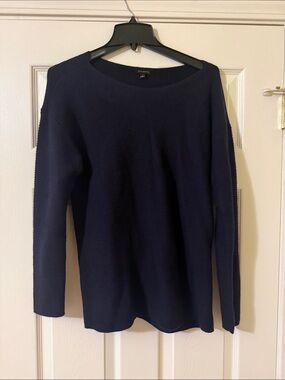 Talbots Dark Navy Ribbed Sweater